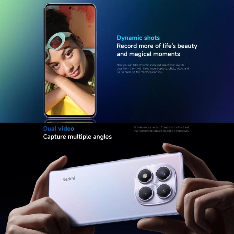 小米Redmi Note 14 Pro 4G  國際版，12GB+512GB，屏幕指紋，6.67英寸Xiaomi HyperOS Helio G100-Ultra八核, NFC, 4G網絡