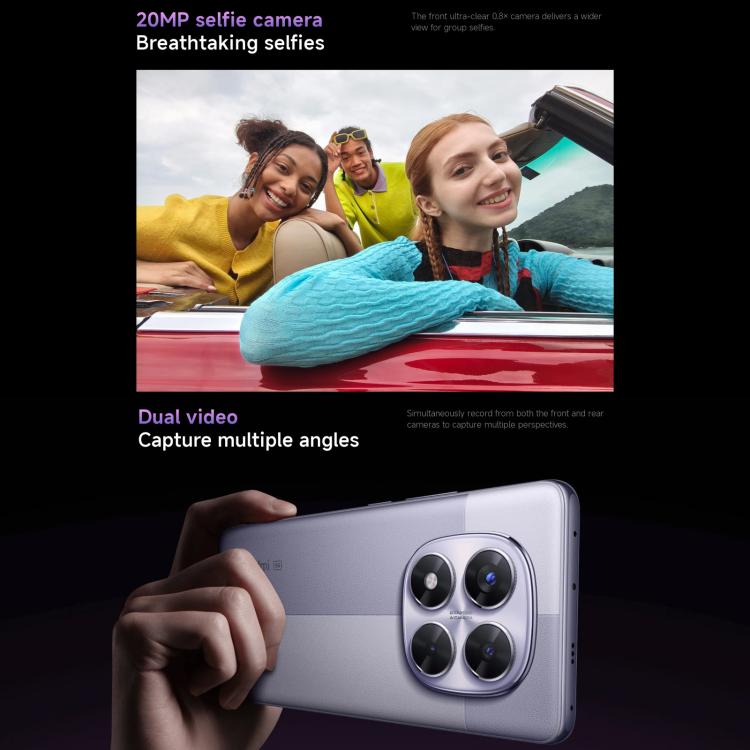 小米Redmi Note 14 Pro 5G 國際版，8GB+256GB，屏幕指紋，6.67英寸Xiaomi HyperOS 聯發科天璣7300-Ultra八核, NFC, 5G網絡