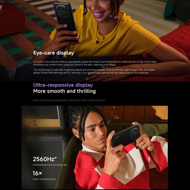 小米Redmi Note 14 Pro 5G 國際版，8GB+256GB，屏幕指紋，6.67英寸Xiaomi HyperOS 聯發科天璣7300-Ultra八核, NFC, 5G網絡