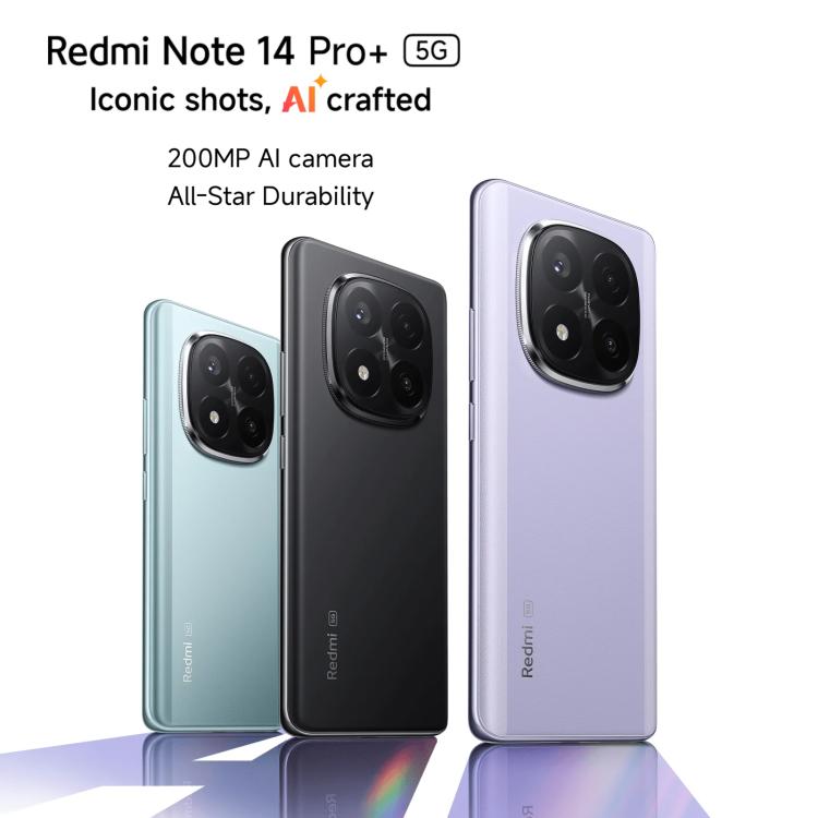 小米Redmi Note 14 Pro+ 5G 國際版，12GB+512GB，屏幕指紋，6.67英寸Xiaomi HyperOS高通驍龍7s Gen 3八核, NFC, 5G網絡