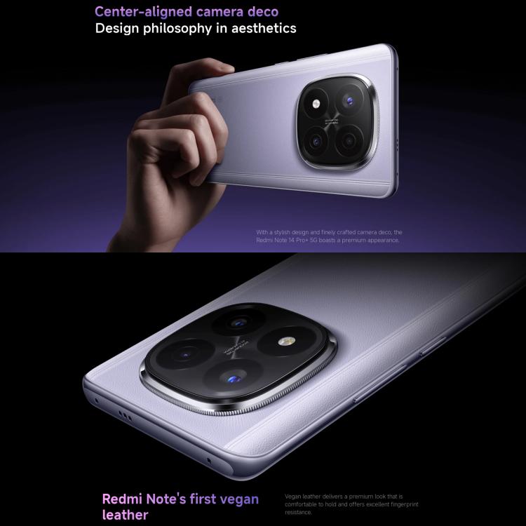 小米Redmi Note 14 Pro+ 5G 國際版，12GB+512GB，屏幕指紋，6.67英寸Xiaomi HyperOS高通驍龍7s Gen 3八核, NFC, 5G網絡