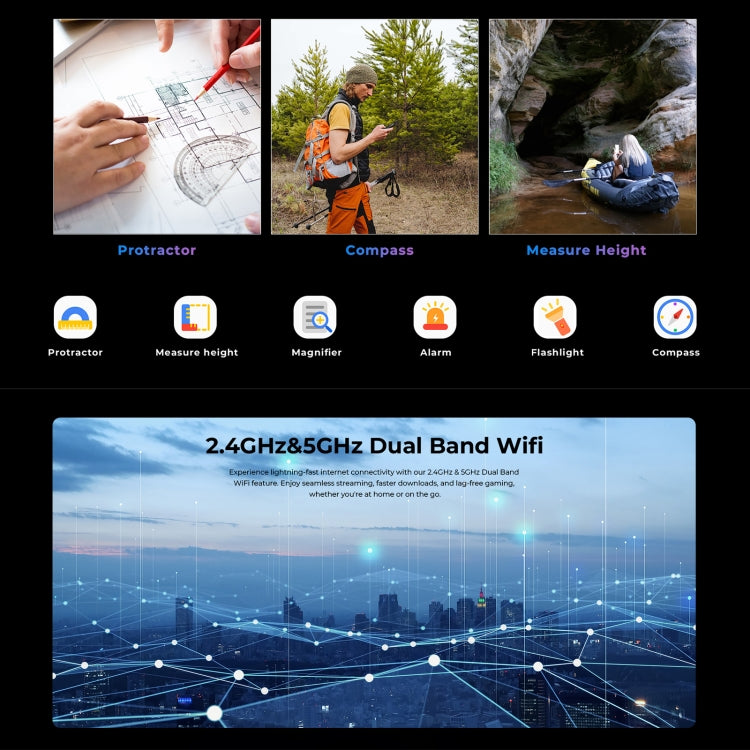 HOTWAV T7 三防機，6GB+256GB，6.6英寸安卓13 MT8788八核, 網絡：4G, OTG