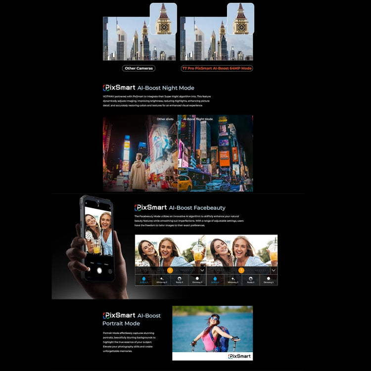 HOTWAV T7 三防機，6GB+256GB，6.6英寸安卓13 MT8788八核, 網絡：4G, OTG