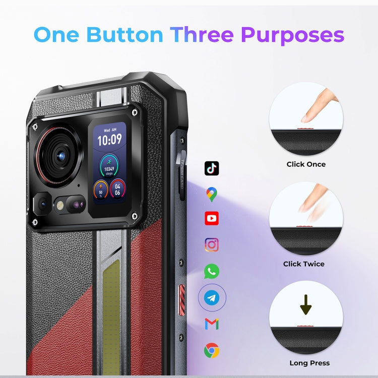 HOTWAV Hyper 7 Pro三防機，16GB+256GB，6.6英寸安卓14 天璣7050 5G八核, 網絡：5G, OTG, NFC