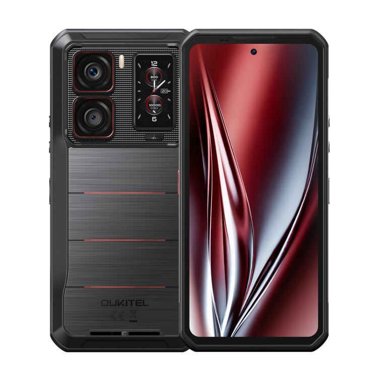 Oukitel WP300三防機帶手錶，12GB+512GB，6.8英寸安卓15聯發科天璣7050八核，NFC, OTG, 網絡：5G