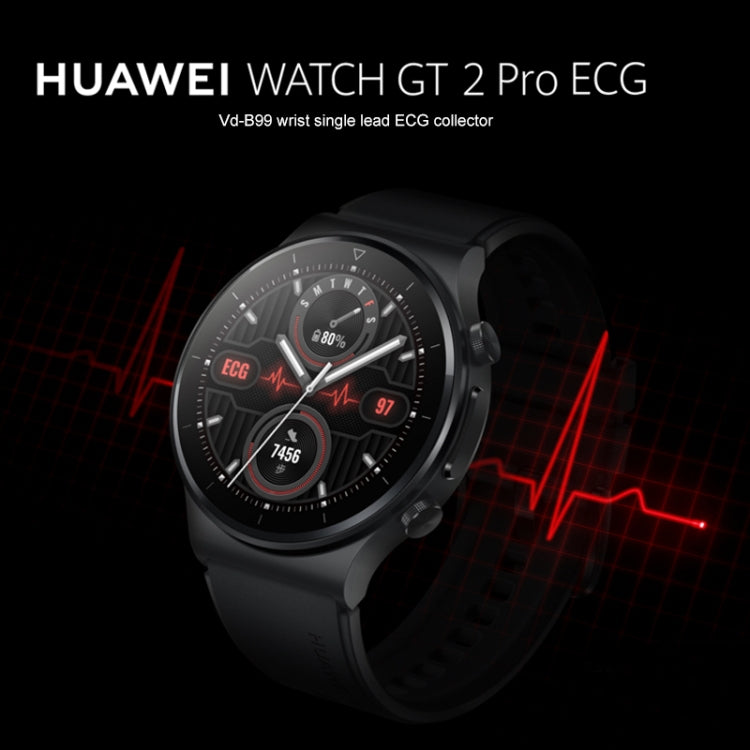 HUAWEI WATCH GT 2 Pro ECG款智能手錶46mm  麒麟A1芯片 支持藍牙, GPS定位, 心電圖監測