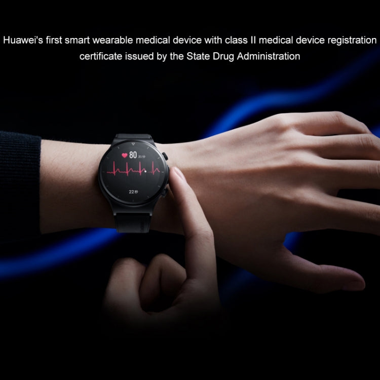 HUAWEI WATCH GT 2 Pro ECG款智能手錶46mm  麒麟A1芯片 支持藍牙, GPS定位, 心電圖監測
