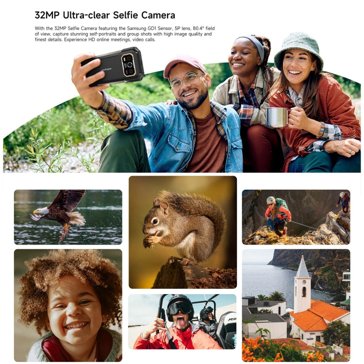 Ulefone Armor 27 Pro三防機, 12GB+256GB, 夜視，6.78英寸安卓14 天璣6300八核, 網絡：5G, NFC