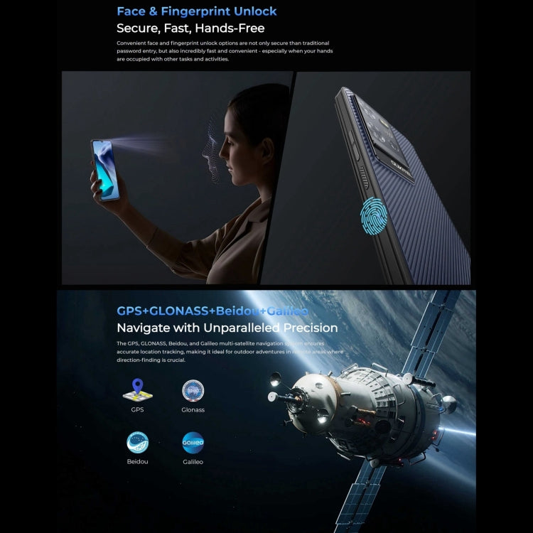 Oukitel WP50 5G三防機, 4GB+256GB, 6.6英寸聯發科天璣6100+八核，NFC，OTG, 網絡：5G