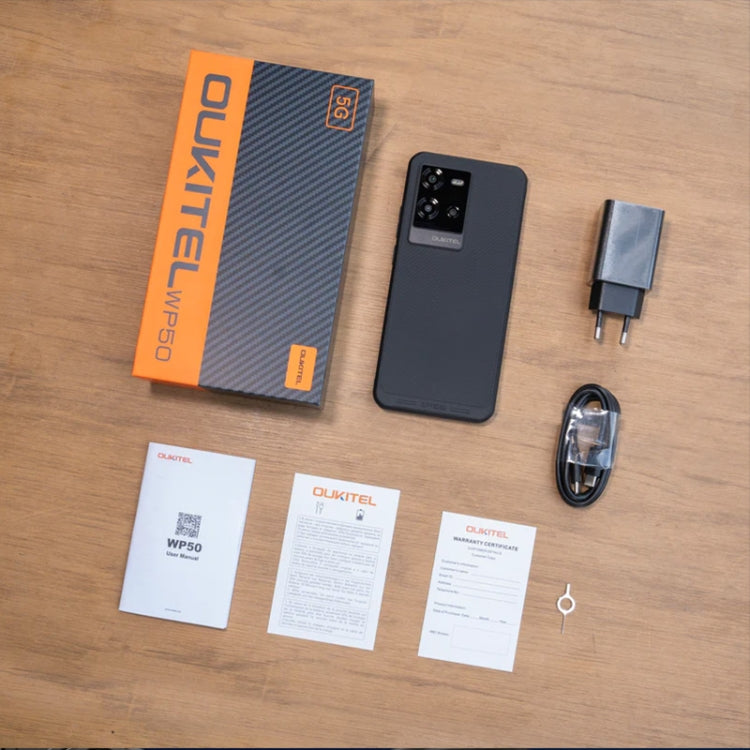Oukitel WP50 5G三防機, 4GB+256GB, 6.6英寸聯發科天璣6100+八核，NFC，OTG, 網絡：5G