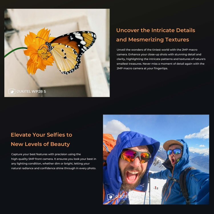 Oukitel WP28 S IP68/IP69K三防機, 4GB+128B，6.52英寸Unisoc T606 八核，NFC，OTG，網絡：4G