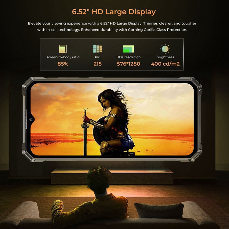 Oukitel WP28 S IP68/IP69K三防機, 4GB+128B，6.52英寸Unisoc T606 八核，NFC，OTG，網絡：4G