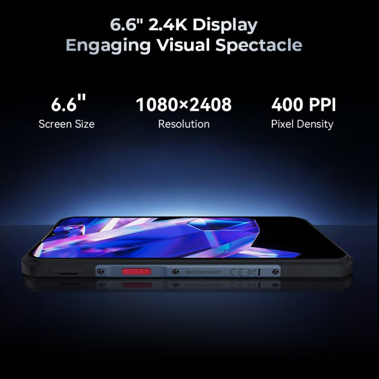 Oukitel WP35 5G，8GB+256GB，IP68/IP69K三防機, 6.6英寸 天璣6100+八核，NFC, OTG, 網絡：5G