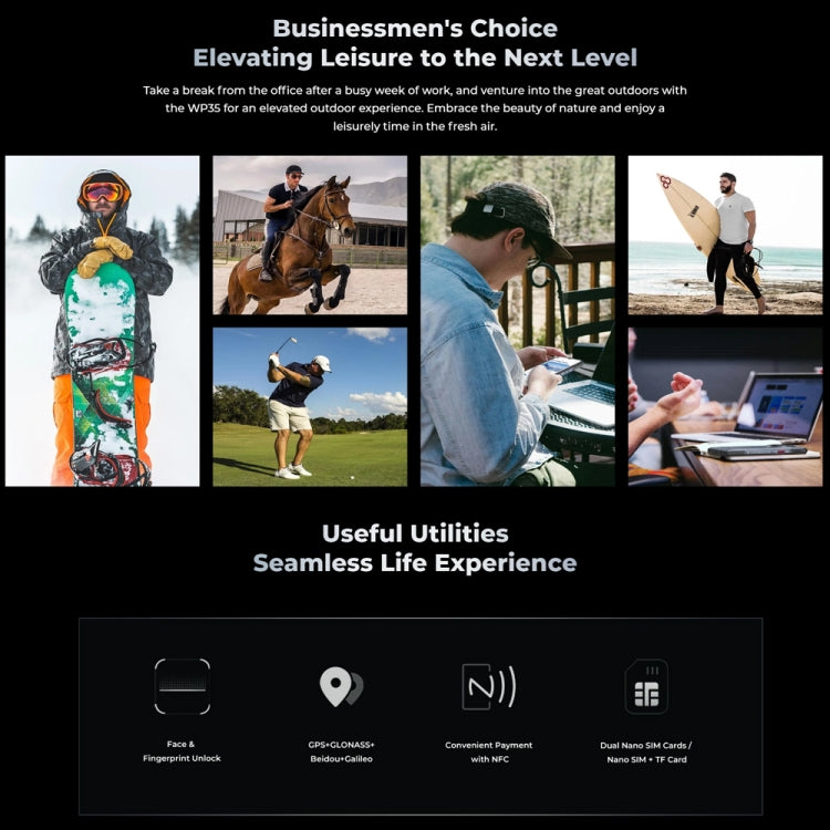 Oukitel WP35 5G，8GB+256GB，IP68/IP69K三防機, 6.6英寸 天璣6100+八核，NFC, OTG, 網絡：5G
