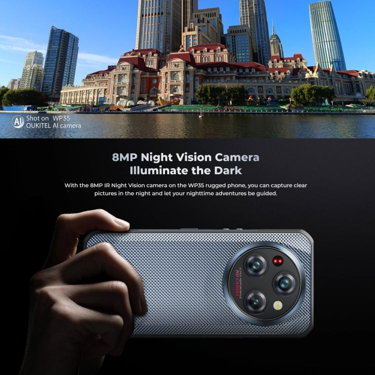 Oukitel WP35 5G，8GB+256GB，IP68/IP69K三防機, 6.6英寸 天璣6100+八核，NFC, OTG, 網絡：5G