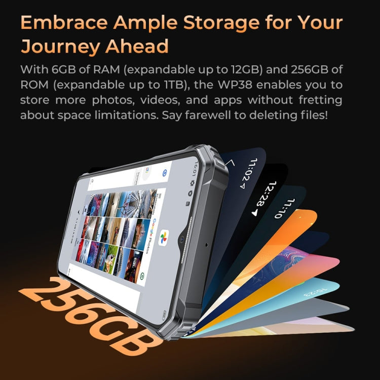 Oukitel WP38，12GB+256GB，IP68/IP69K三防機, 6.52英寸聯發科MT8788八核，NFC, OTG, 網絡：4G