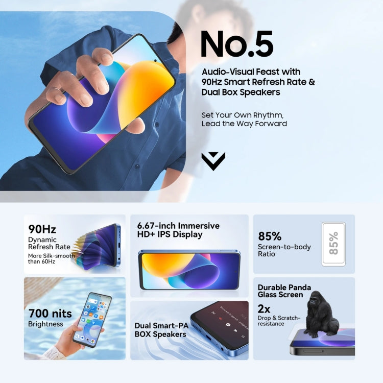 Blackview SHARK 9，8GB+256GB，6.67英寸安卓14 紫光展銳T820八核,  5G網絡