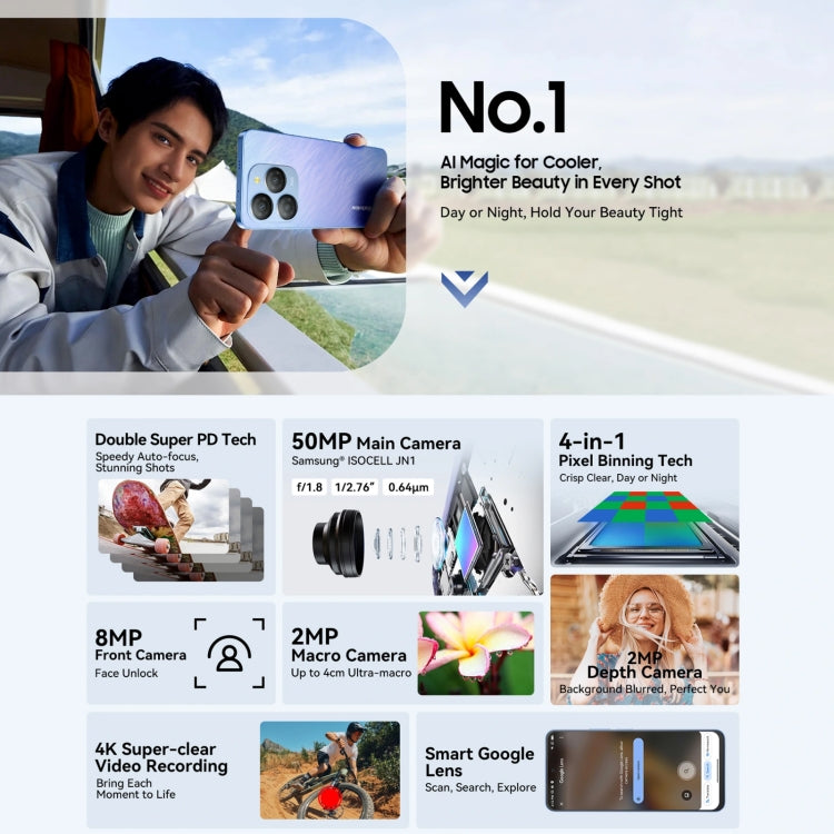 Blackview SHARK 9，8GB+256GB，6.67英寸安卓14 紫光展銳T820八核,  5G網絡