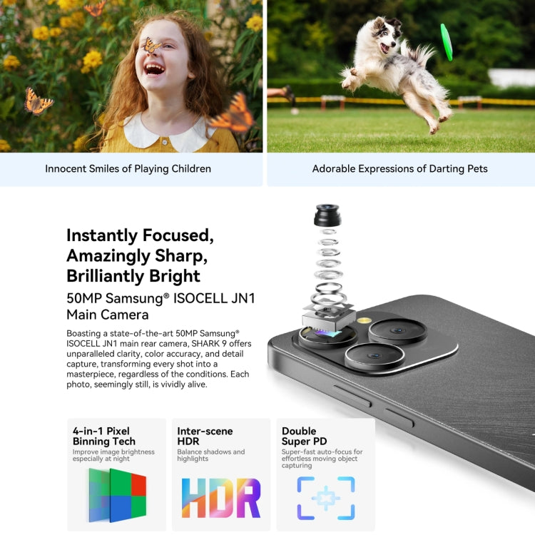 Blackview SHARK 9，8GB+256GB，6.67英寸安卓14 紫光展銳T820八核,  5G網絡