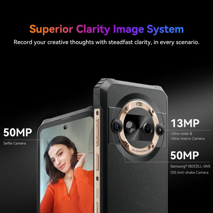 Blackview BL9000 Pro 5G，熱成像 12GB+512GB，IP68/IP69K三防機  6.78英寸安卓14 MediaTek 天璣8020八核, 網絡：5G, NFC, OTG