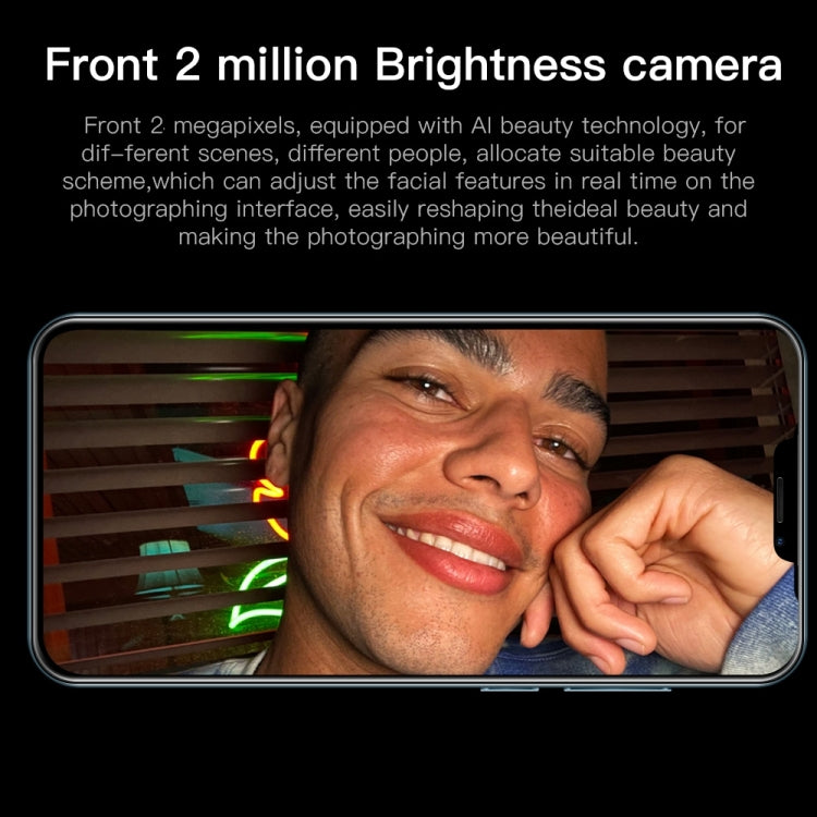 i12 Pro Max, 1GB+8GB 臉部識別, 安卓6.0, 6.3寸劉海屏展訊7731四核, 3G網絡