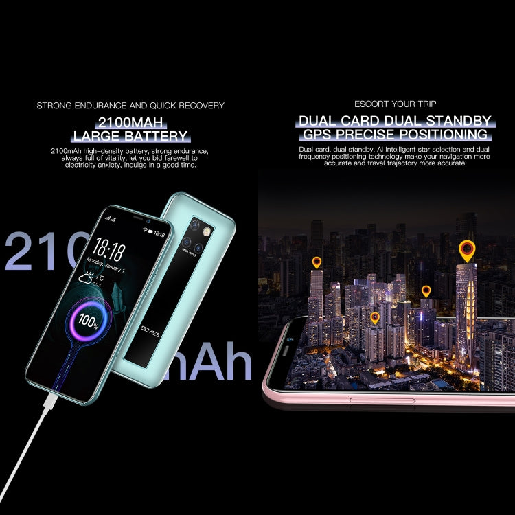 SOYES  S10H 3GB+32GB 臉部識別, 3.46英寸安卓9.0 MTK6739CW四核1.28GHz 支持藍牙 WiFi GPS 4G網絡 雙卡雙待