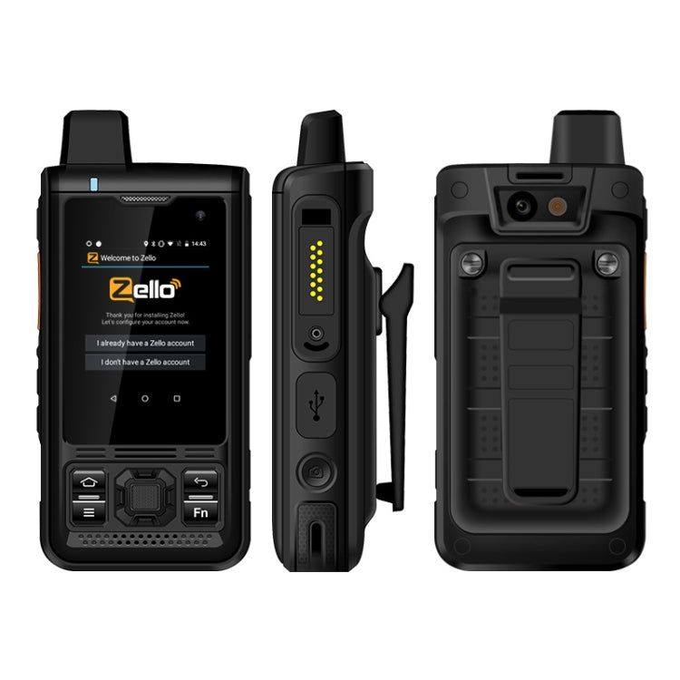 UNIWA B8000 1GB+8GB IP68 三防機, 4000mAh電池 2.4英寸安卓8.1, MTK6739四核, 4G網絡PTT, OTG, SOS