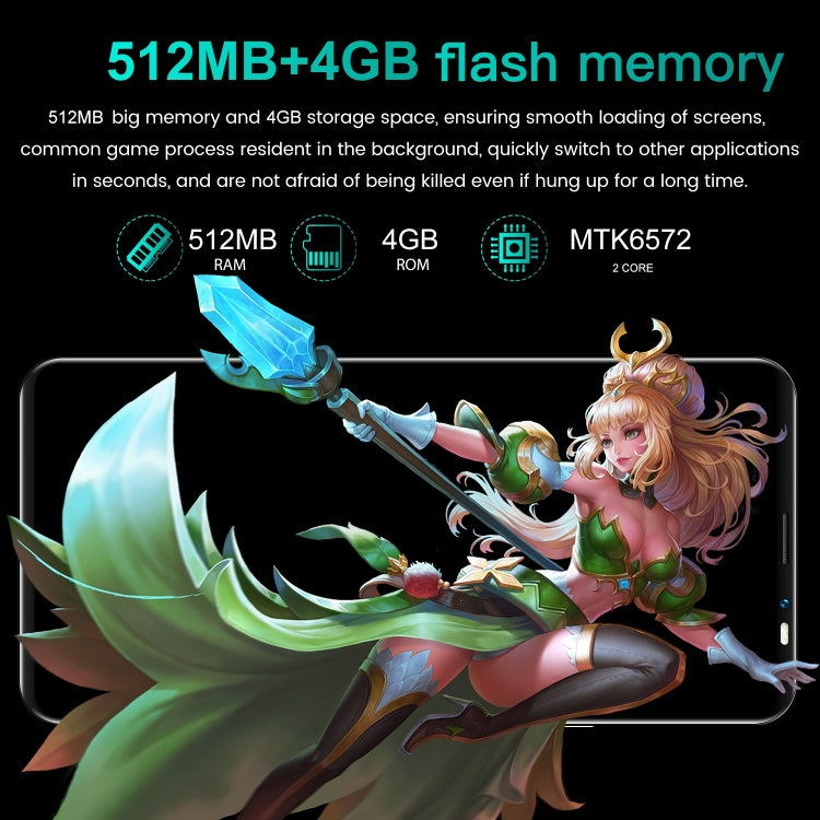 P55-Rino4 Pro, 512MB+4GB 臉部識別, 安卓Android 4.4.2, 5.45寸屏MTK6572雙核, 3G網絡