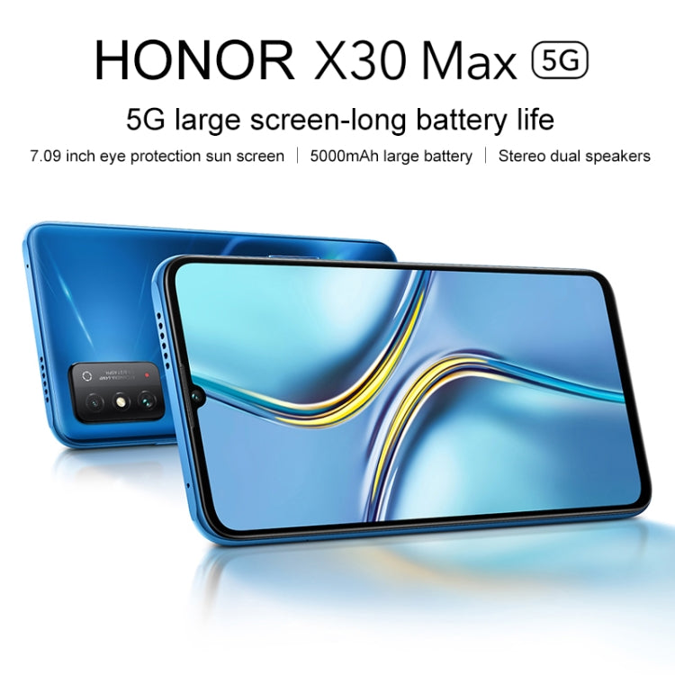 榮耀X30 Max 5G KKG-AN70 全網通 8GB+128GB 側邊指紋 7.09英寸Magic UI 5.0 ,  天璣900八核, 5G網絡, NFC 不支持谷歌商店