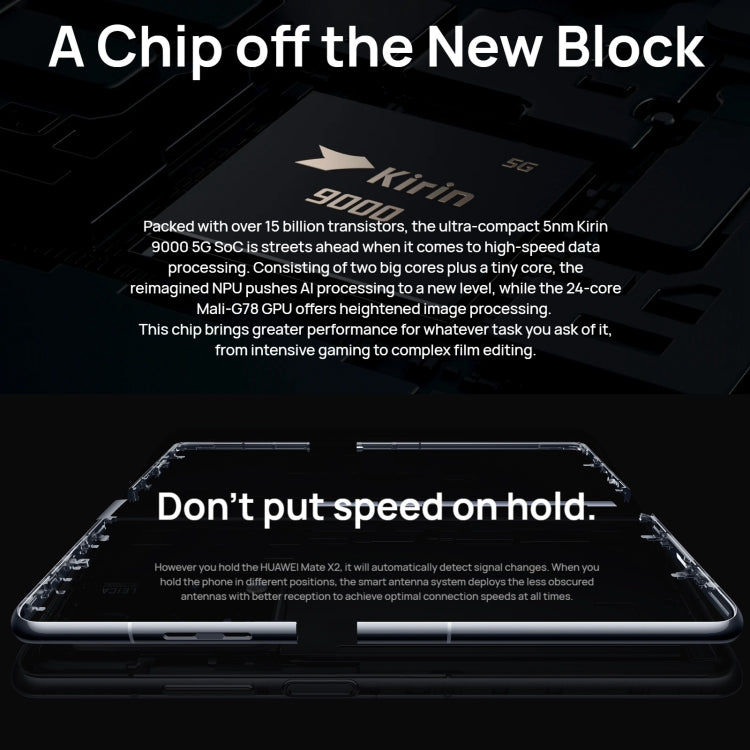 華為Mate X2 5G TET-AN50 12GB+512GB素皮版 全網通 4500mAh電池, 8寸內屏+6.45寸外屏鴻蒙2.0 麒麟9000八核, 5G網絡OTG,NFC 不支持谷歌商店