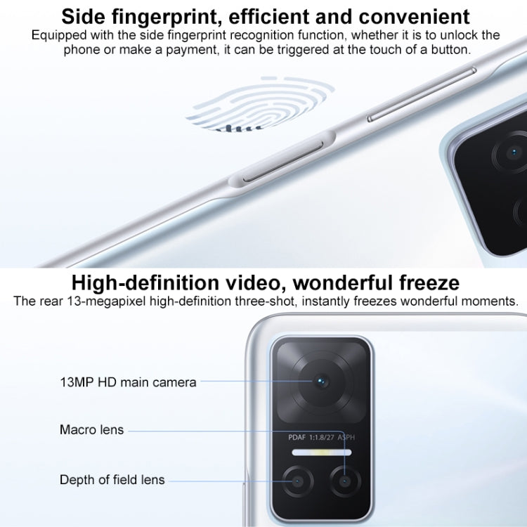 榮耀Play6T 5G 8GB+128GB 全網通 側鍵指紋識別 6.74寸屏Magic UI 5.0 , MediaTek 天璣700 八核, 5G網絡, OTG  不支持谷歌商店