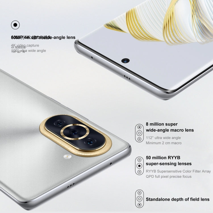 華為Huawei nova 10 4G NCO-AL00, 256GB 屏內指紋 后3攝, 6.67寸HarmonyOS 2, 高通驍龍778G 4G八核, 4G網絡OTG 不支持谷歌商店