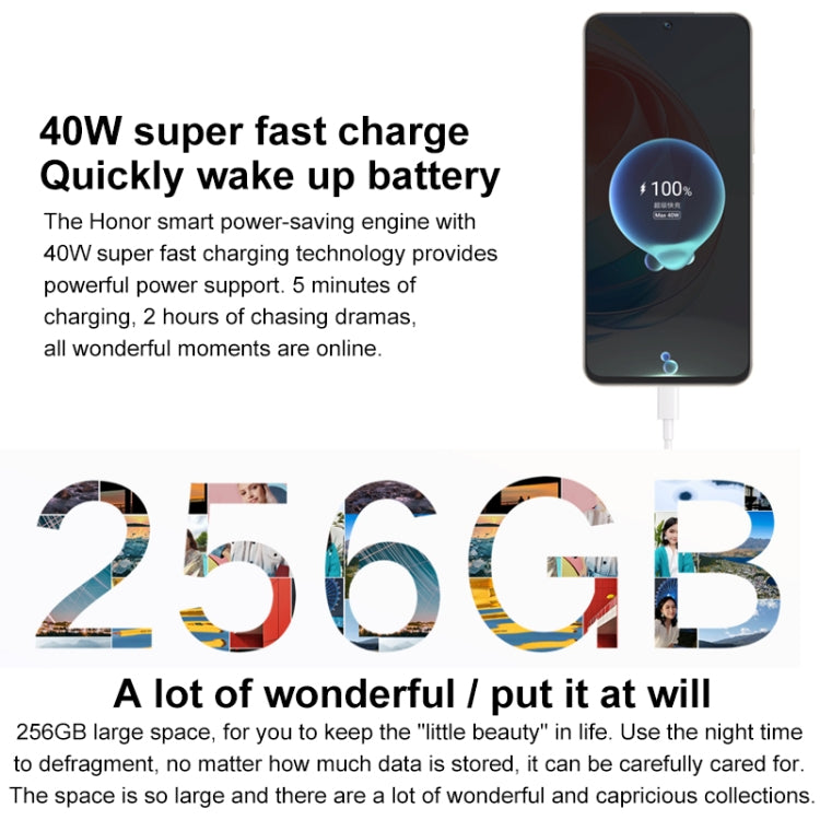 榮耀X40i 5G DIO-AN00全網通 8GB+256GB 側邊指紋 6.7英寸Magic UI 6.1 ,  天璣700八核, 5G網絡, OTG 不支持谷歌商店