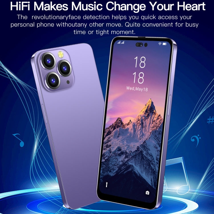 i14 Pro Max / H208, 2GB+16GB 人臉識別, 安卓8.1, 6.5寸MTK6580P四核, 3G網絡