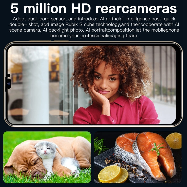 i14 Pro Max N86, 2GB+16GB 人臉識別, 安卓10, 6.3寸MTK6737四核, 4G網絡