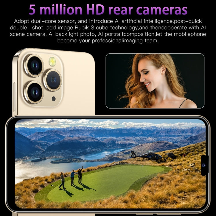 i14 Pro Max N85+ 2GB+16GB 臉部識別, 安卓6.0, 6.3寸屏展訊7731G四核, 3G網絡,  雙卡,  帶64GB TF卡