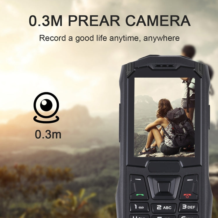 Rugtel R2C 2G網絡三防手機， 2.4英寸FM ,SOS,  雙卡