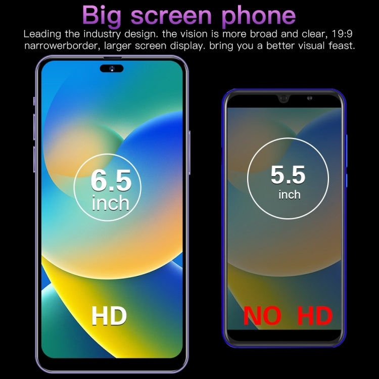 i14 Pro Max / H208, 2GB+16GB 人臉識別, 安卓8.1, 6.5寸膠囊屏MTK6580P四核, 3G網絡