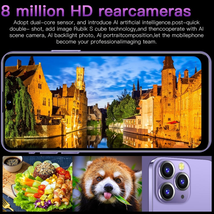 i14 Pro Max / H208, 2GB+16GB 人臉識別, 安卓8.1, 6.5寸膠囊屏MTK6580P四核, 3G網絡