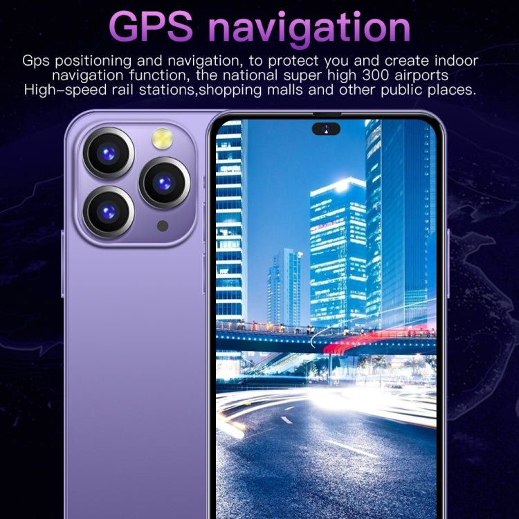 i14 Pro Max / H208A, 3GB + 32GB 人臉識別, 安卓8.1, 6.5寸膠囊屏MTK6753八核, 4G網絡