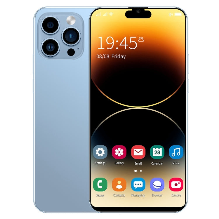 i14 Pro Max N85, 1GB+8GB 臉部識別, 安卓8.1, 6.1寸嘆號屏MTK6580A 四核, 3G網絡 雙卡