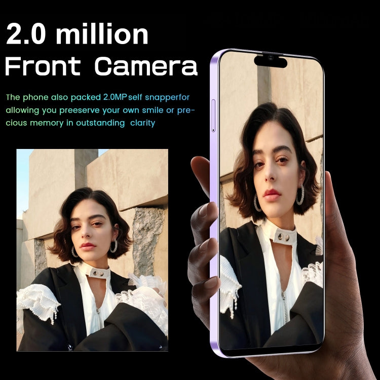 i14 Pro Max N85, 1GB+8GB 臉部識別, 安卓8.1, 6.1寸嘆號屏MTK6580A 四核, 3G網絡 雙卡