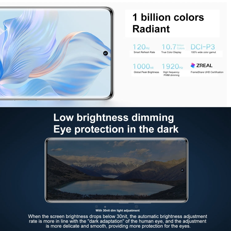 榮耀80 5G ANN-AN00 160MP像素  8GB+256GB 屏內指紋識別 6.67寸Magic UI 7.0高通驍龍782G八核, 5G網絡, OTG  NFC 不支持谷歌商店 , Honor 80 5G, 8GB+256GB