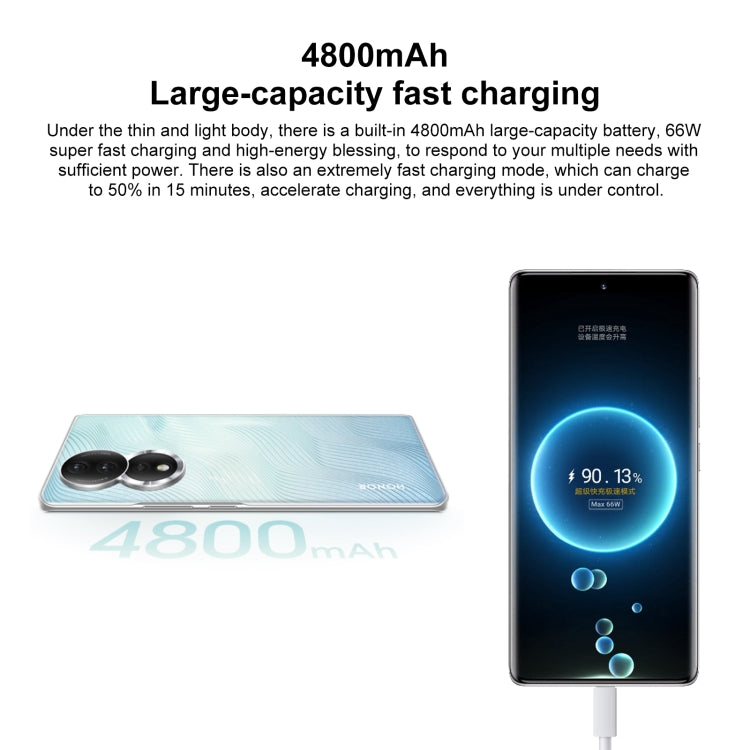 榮耀80 5G ANN-AN00 160MP像素  8GB+256GB 屏內指紋識別 6.67寸Magic UI 7.0高通驍龍782G八核, 5G網絡, OTG  NFC 不支持谷歌商店 , Honor 80 5G, 8GB+256GB