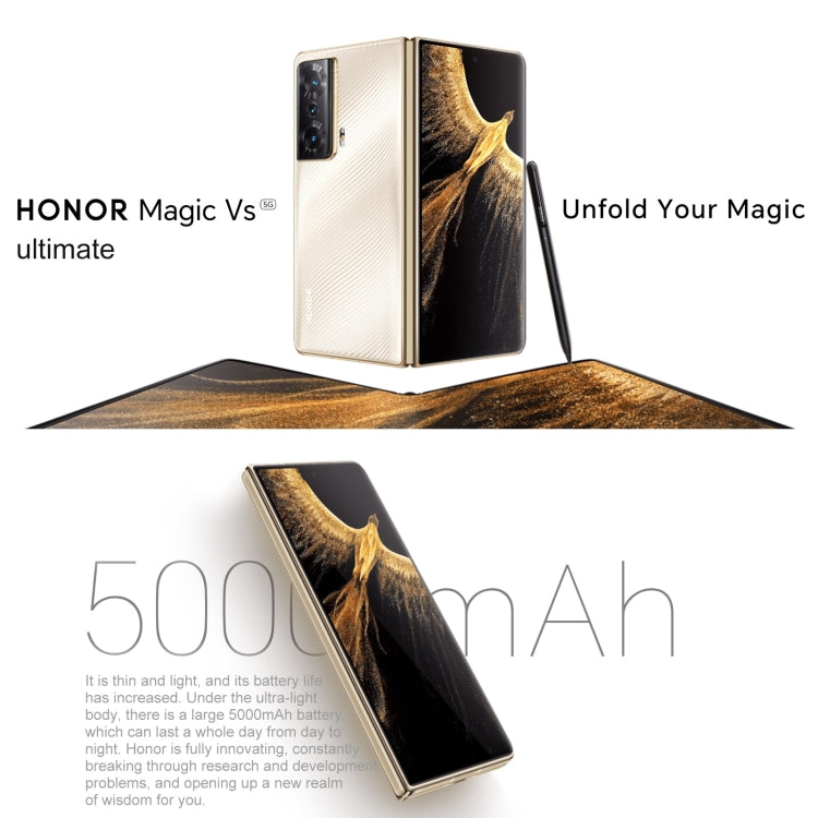 榮耀Magic Vs 至臻版 5G FRI-AN10全網通 16GB+512GB 3後置攝像頭 側鍵指紋 7.9英寸+6.45英寸Magic UI 7.0 , 一代驍龍8+ Gen 1 八核, 5G網絡, OTG, NFC  不支持谷歌商店 , Magic Vs Ultimate 5G 16GB+512GB