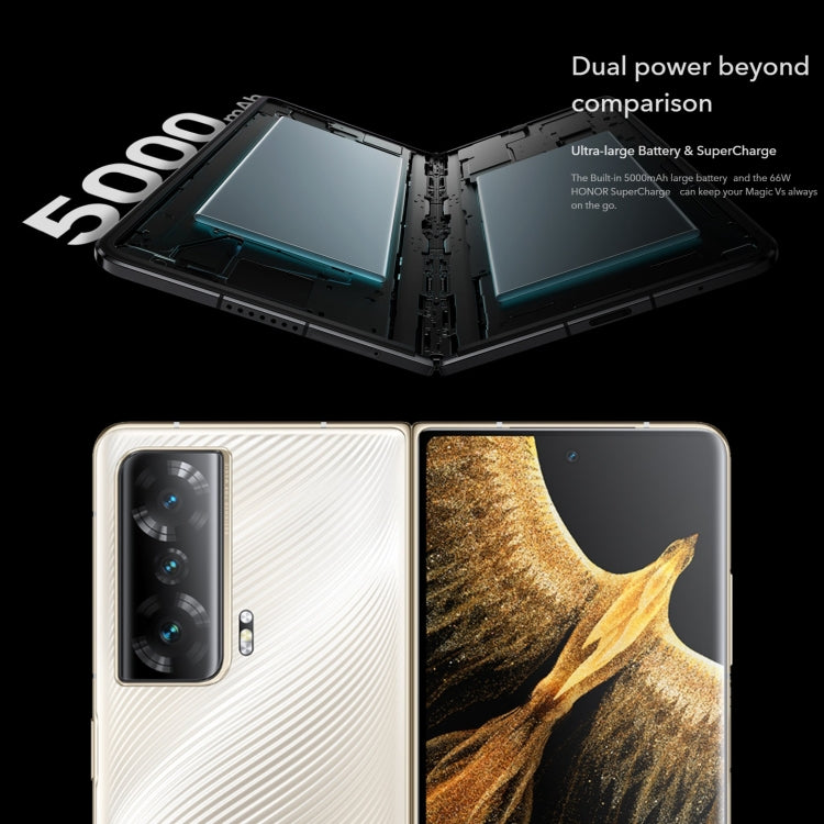 榮耀Magic Vs 至臻版 5G FRI-AN10全網通 16GB+512GB 3後置攝像頭 側鍵指紋 7.9英寸+6.45英寸Magic UI 7.0 , 一代驍龍8+ Gen 1 八核, 5G網絡, OTG, NFC  不支持谷歌商店 , Magic Vs Ultimate 5G 16GB+512GB