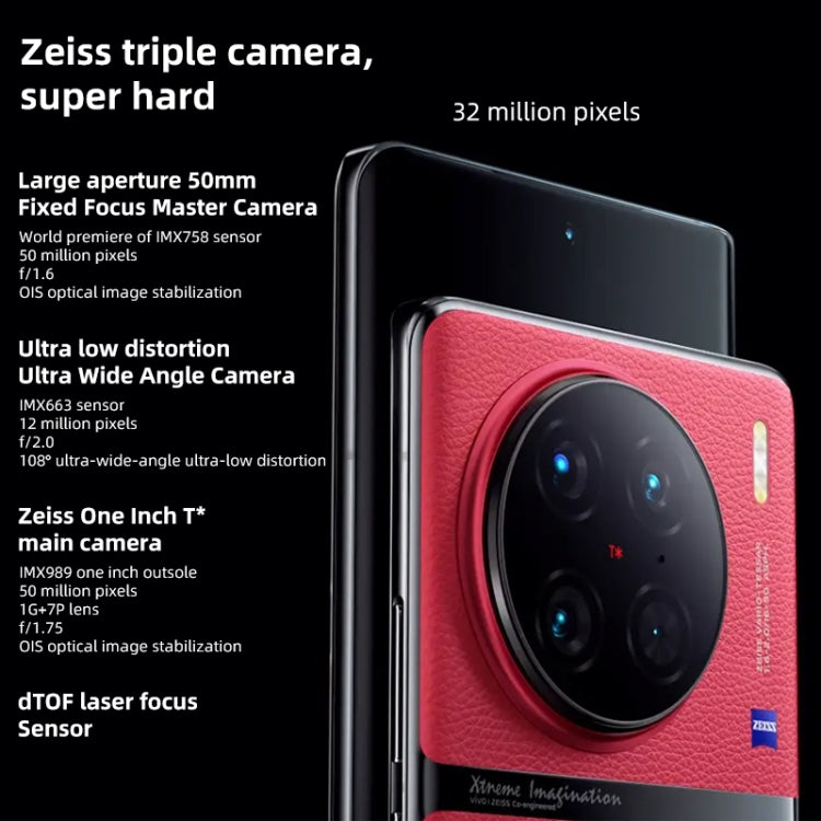 vivo X90 Pro 5G, 8GB+256GB, 後置3攝, 屏幕指紋/臉部識別, 6.78英寸安卓13.0 OriginOS 3聯科發天璣 9200八核,5G網絡, NFC, OTG 支持谷歌商店, 支持50W 無線閃充 , X90 Pro 5G, 8GB+256GB