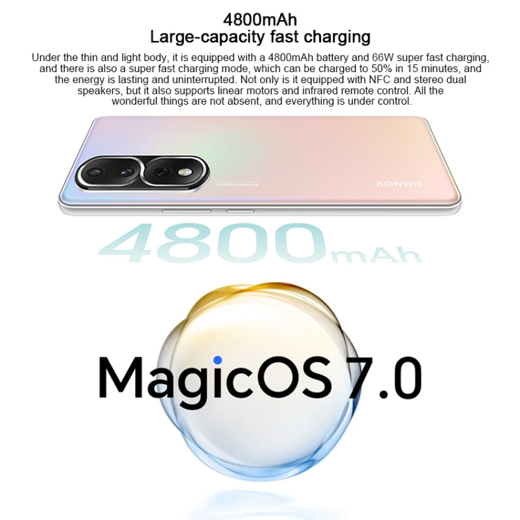 榮耀80 Pro直屏版 5G ANB-AN00 160MP像素  12GB+256GB 屏內指紋識別 6.67寸Magic UI 7.0高通驍龍一代驍龍8+八核, 5G網絡, OTG  NFC 不支持谷歌商店