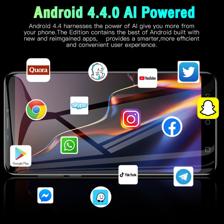 Note80 / D76, 512MB+4GB 臉部識別, 安卓Android 4.4, 5.0寸屏MTK6572雙核, 3G網絡