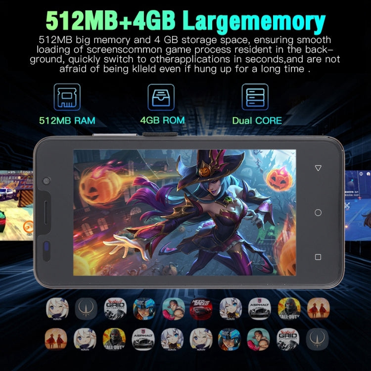 Note80 / D76, 512MB+4GB 臉部識別, 安卓Android 4.4, 5.0寸屏MTK6572雙核, 3G網絡